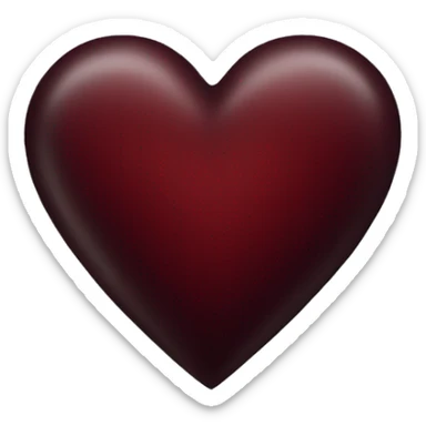 dark red heart sticker