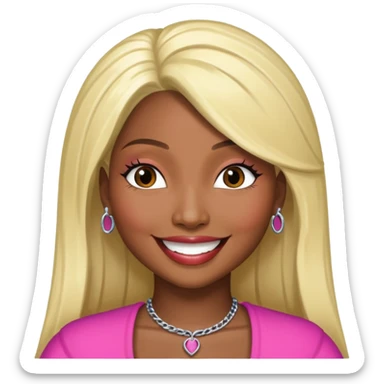 Nicki minaj smiling sticker