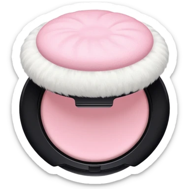 cosmetic Powder puff sticker