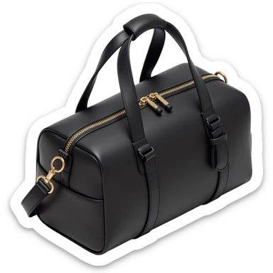 luxe black duffel bag sticker
