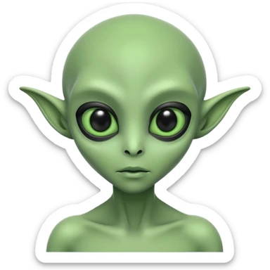 Echtes alien wie sie wirklich aussehen  sticker
