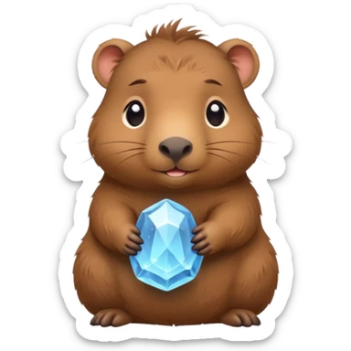 baby capypara with magical stone


 sticker