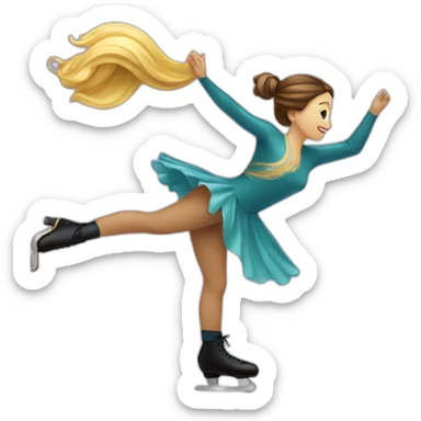 patinage artistique sticker