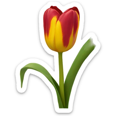 Tulipan amarillo sticker