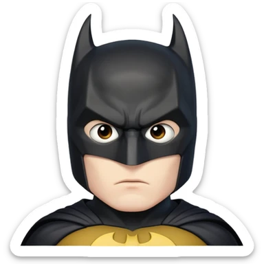Batman looking serious sticker