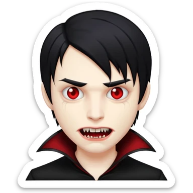 emo vampire sticker