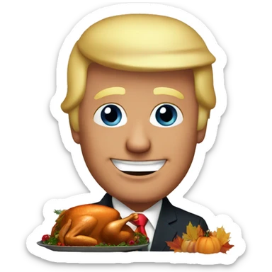 Trump thanksgiving sticker