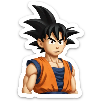 Goku from dragon ball z sticker