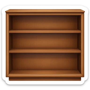 cabinet with a shelf sticker