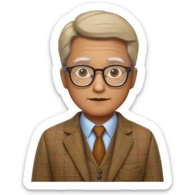 Professor in the la casa de papel TV show sticker