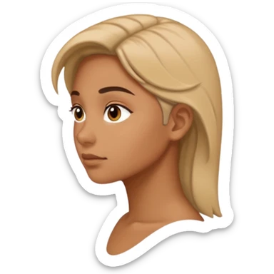 side profile side eye sticker