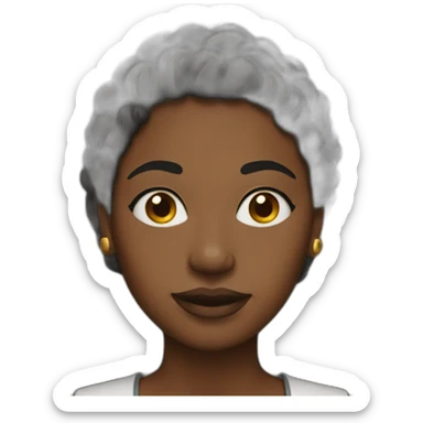 Black woman empowered sticker