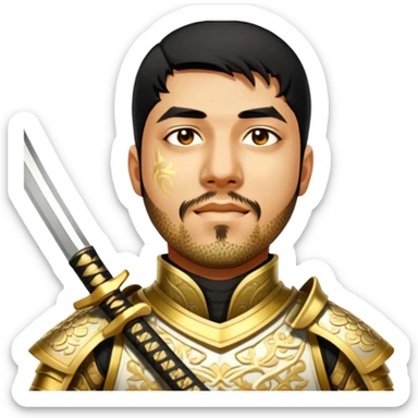 Golden Samurai sticker