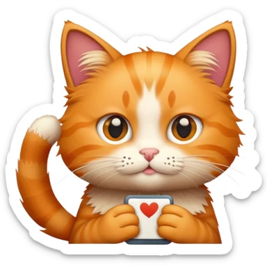 cat holding idk sign  sticker