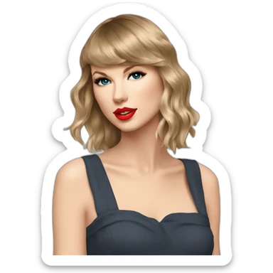 lover house taylor swift minimalista sticker