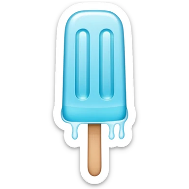 A normal Cyan popsicle food sticker