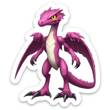  Cool Edgy Digimon-Fakemon-Raptor-Genesect-Reptile full body sticker