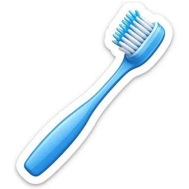 blue Toothbrush sticker