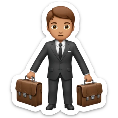 Spy with briefcase sticker