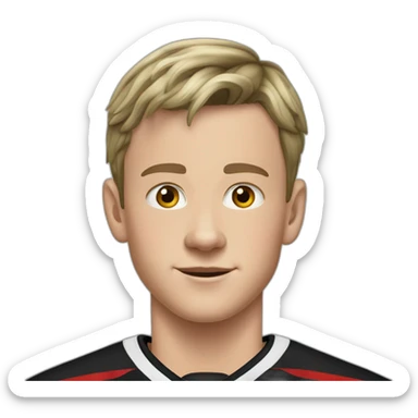 Jonathan Toews as a 12 year old boy sticker