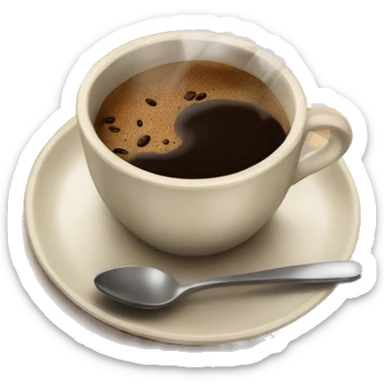 vintage brown  tray with coffee cup sticker