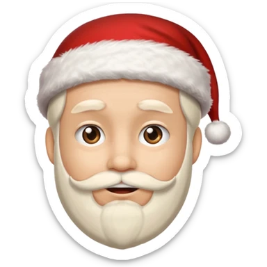 rodolph with a santa hat  sticker