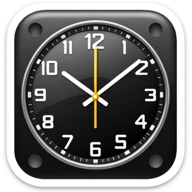 12:00 on the clock sticker