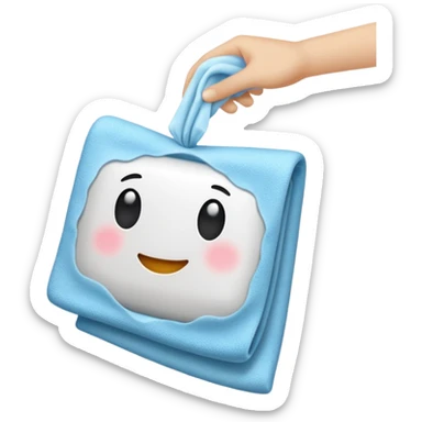 hand wipe cloth cleaning sticker