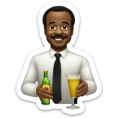 Paul biya au bar sticker
