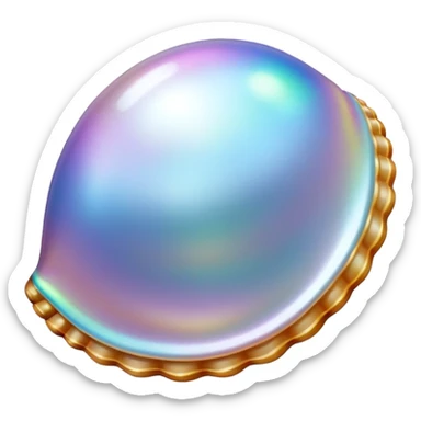pearl shell sticker