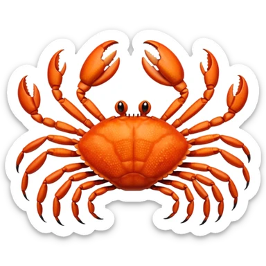 Eight legged crab sticker