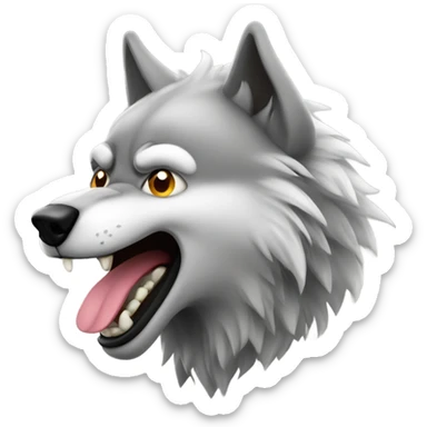 Alpha wolf farting  sticker