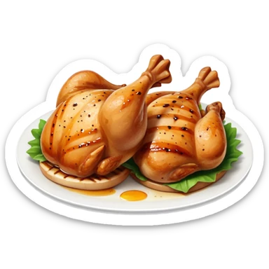 Chicken thighs food  sticker