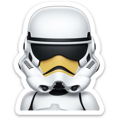 Stormtrooper in a bathing suit   sticker