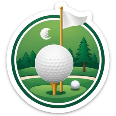camp creek golf logo sticker
