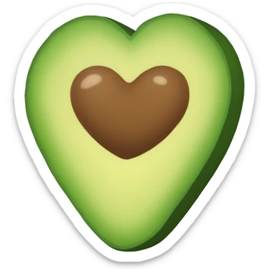 Palta con forma de Corazón  sticker