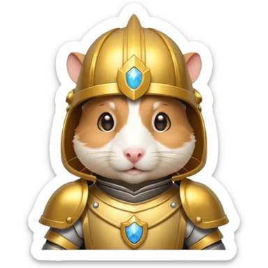 hamster paladin sticker