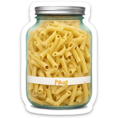 Pasta in jar sticker