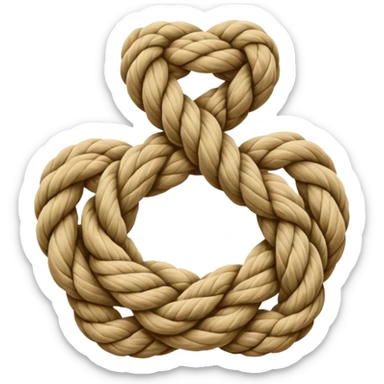 Rope Knot – decorative Shibari knot. sticker