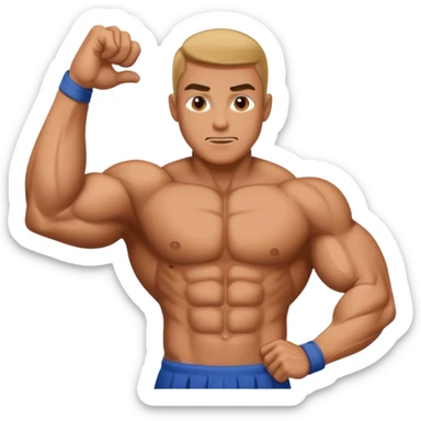 sensei Posing as the letter H sticker