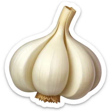 single garlic clove sticker