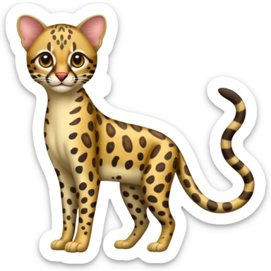 Margay (Leopardus wiedii), full body sticker