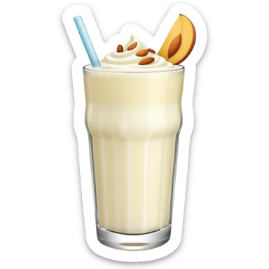 Lassi white coloured with punjabi touch on a glass without any extras remove straw and dryfruits sticker