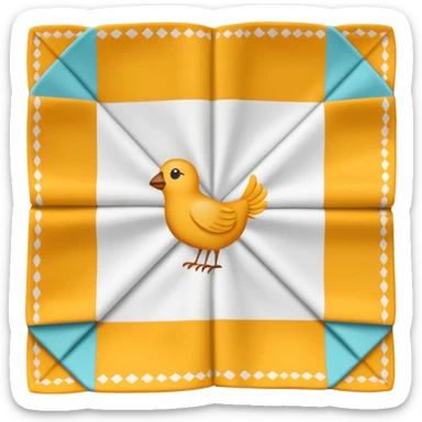 flapped patterned napkin sticker