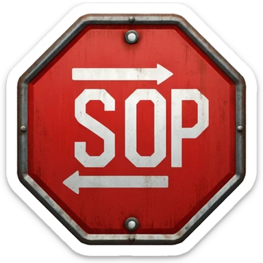 Stop😔🖐 sticker