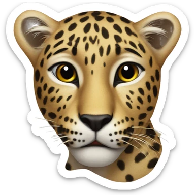 Leopard sticker