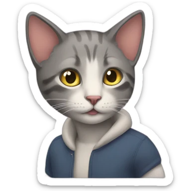 cat femboy sticker