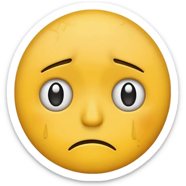 Creepiest emoji that’s frowning sticker