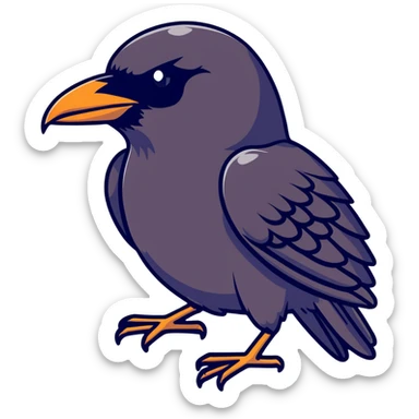 black raven sticker