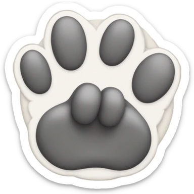 the cat's paw sticker